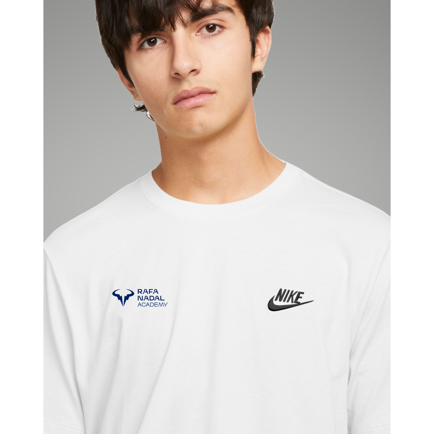 Rafa Nadal Academy Camiseta Blanca Hombre -Tennis Always Wins-